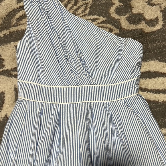 Southern frock sear sucker dress. Size 4. Blue and white. Dressy or casual. - Picture 2 of 6